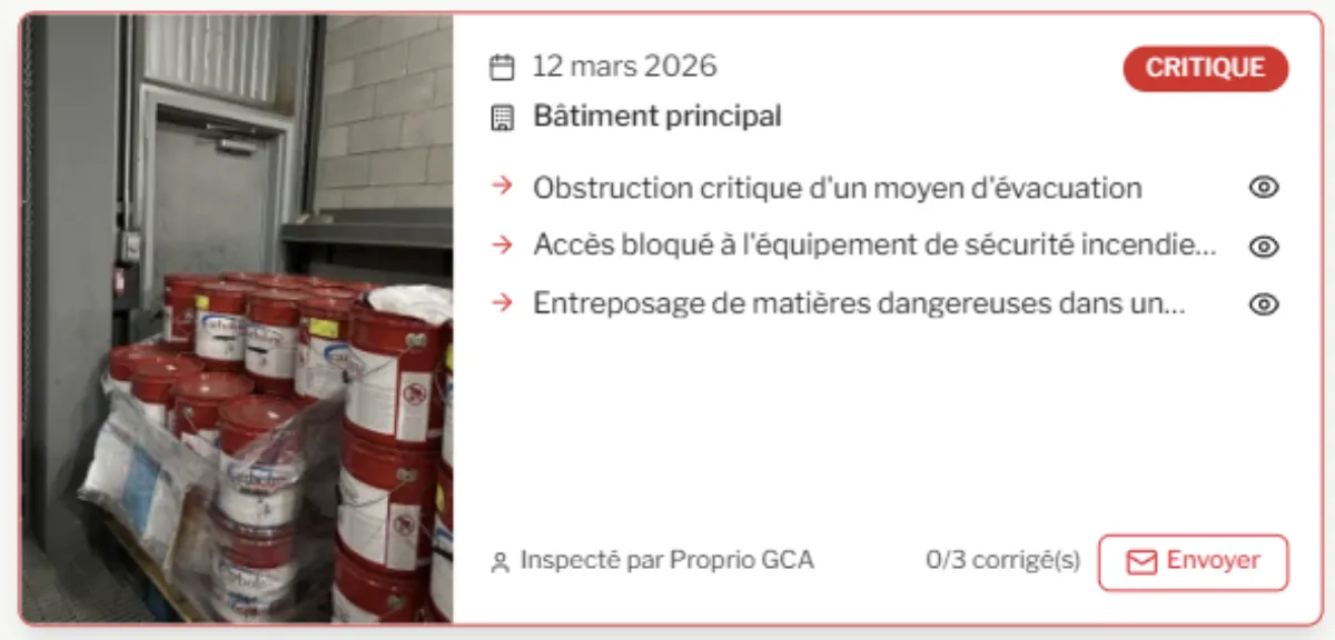 Exemple d'inspection avec L'Inspecteur Previo